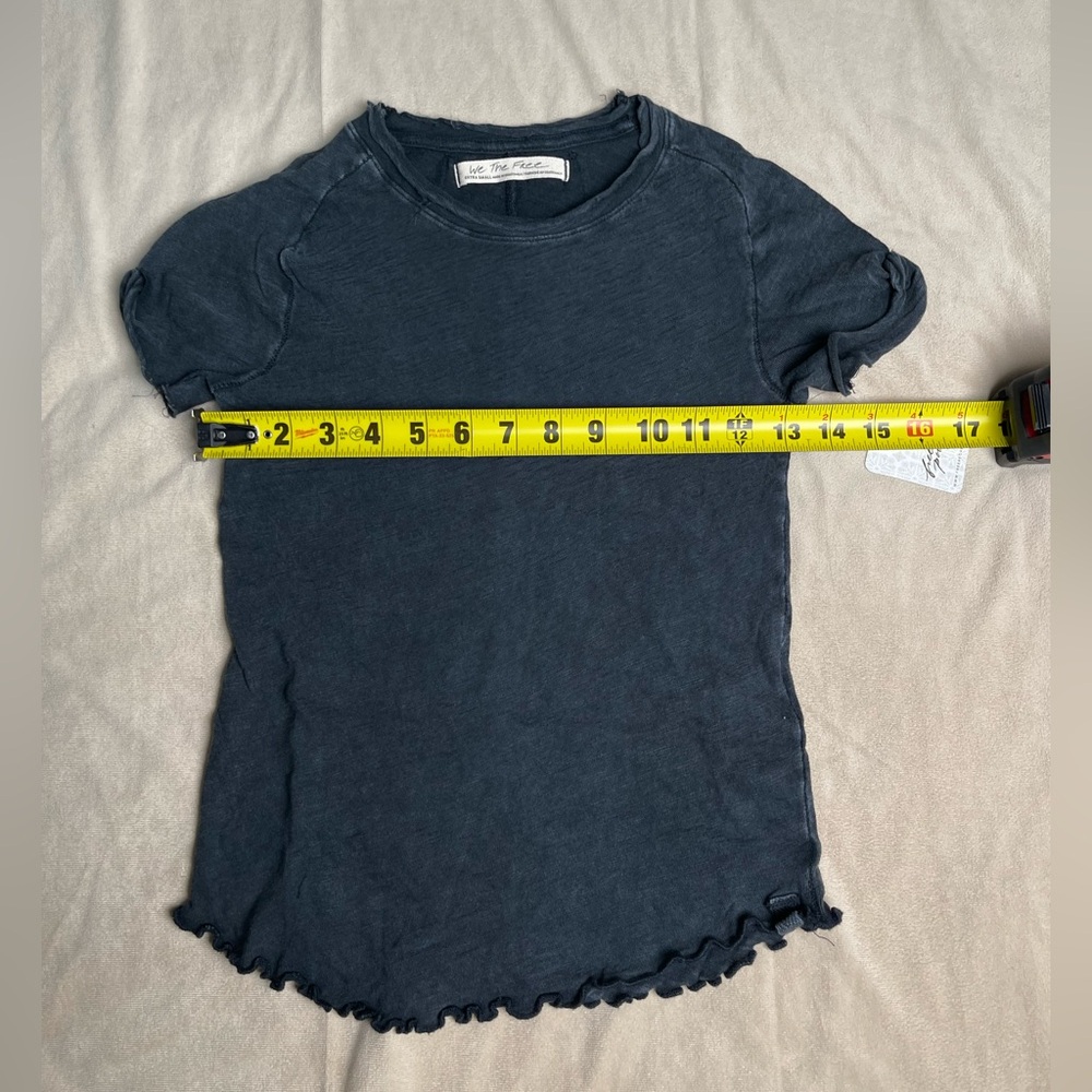 Free People We The Free Be My Baby Washed Black T-Shirt XS NWT - Picture 4 of 8